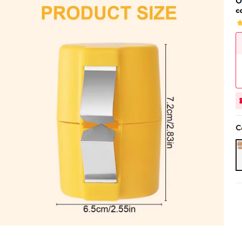 Multifunctional egg shell opener, portable egg cracker separator