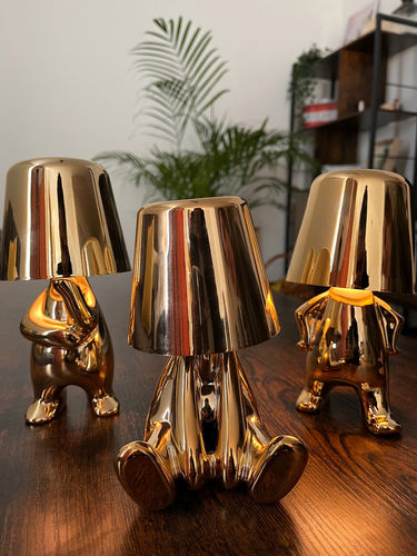 Lamps Gold Man Office Creative Art
