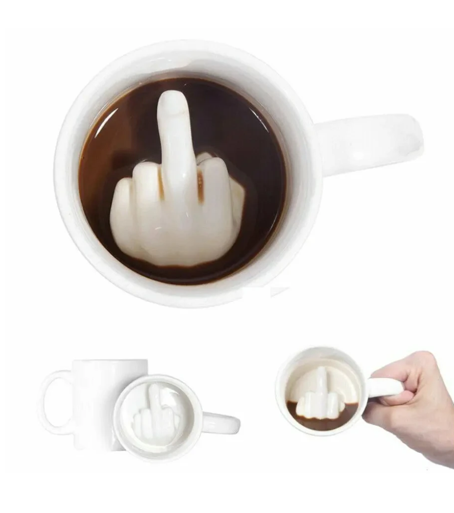 Cup MiddleFinger Gift Suprise