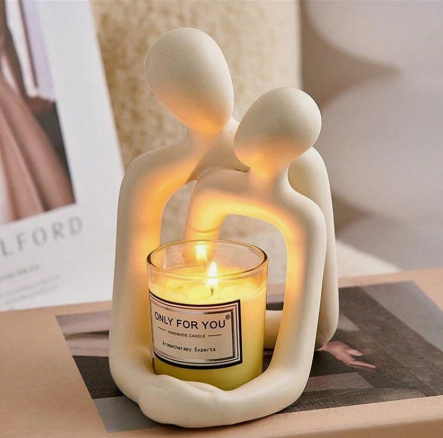 Romantic Couple Love Sculpture Holder