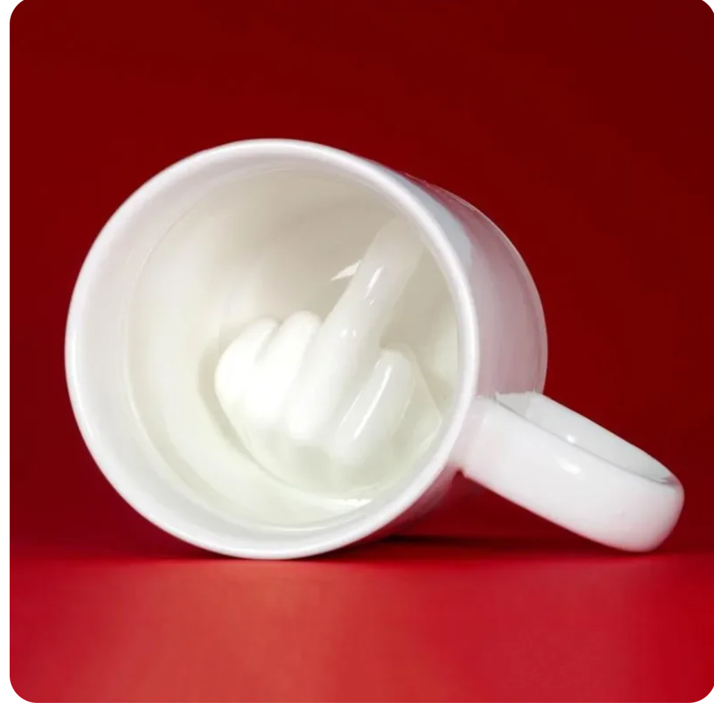 Cup MiddleFinger Gift Suprise