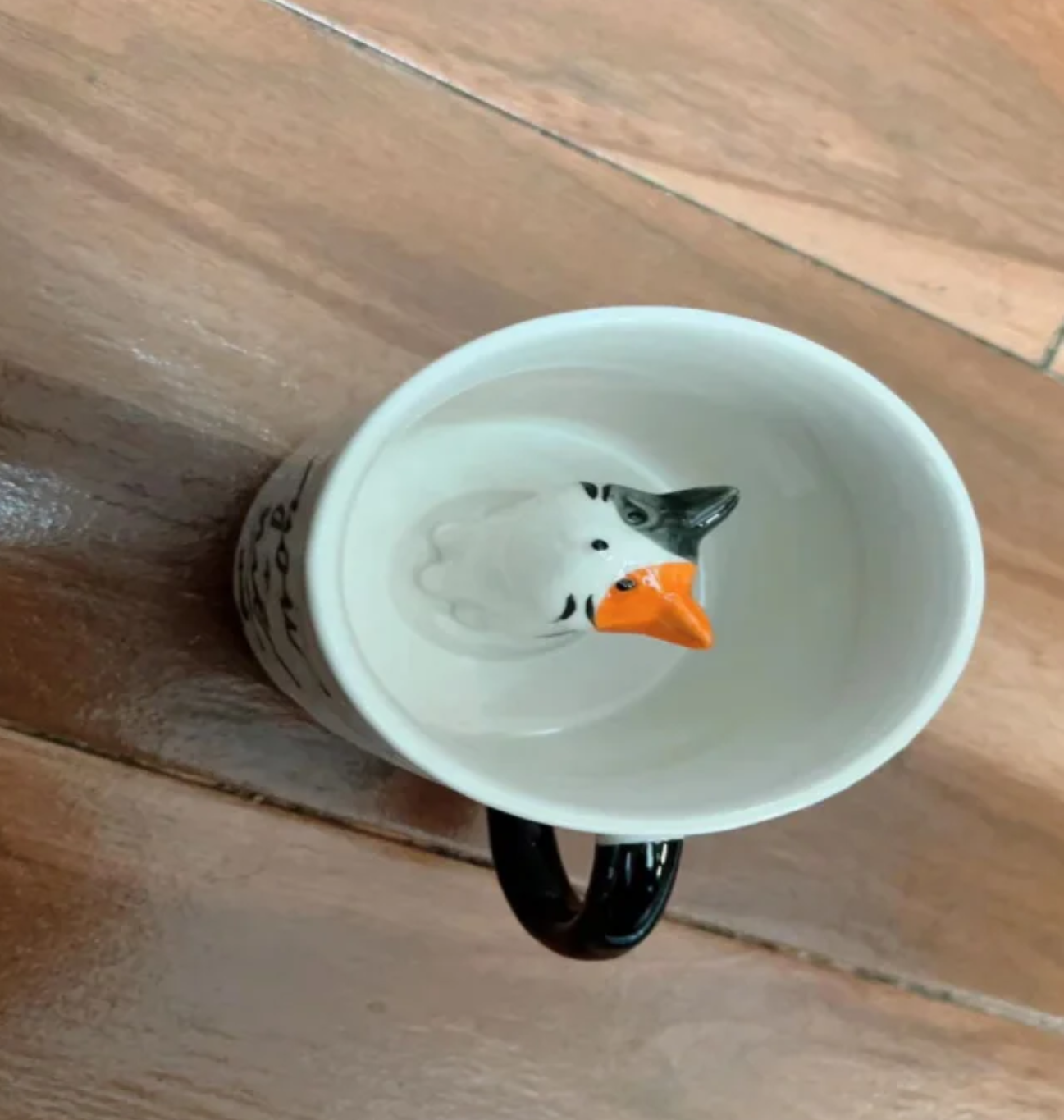 Mug Animal Inside Cup Cartoon Ceramics Figurine Teacup for Boys Girls Kids Women Men Coffee Mug