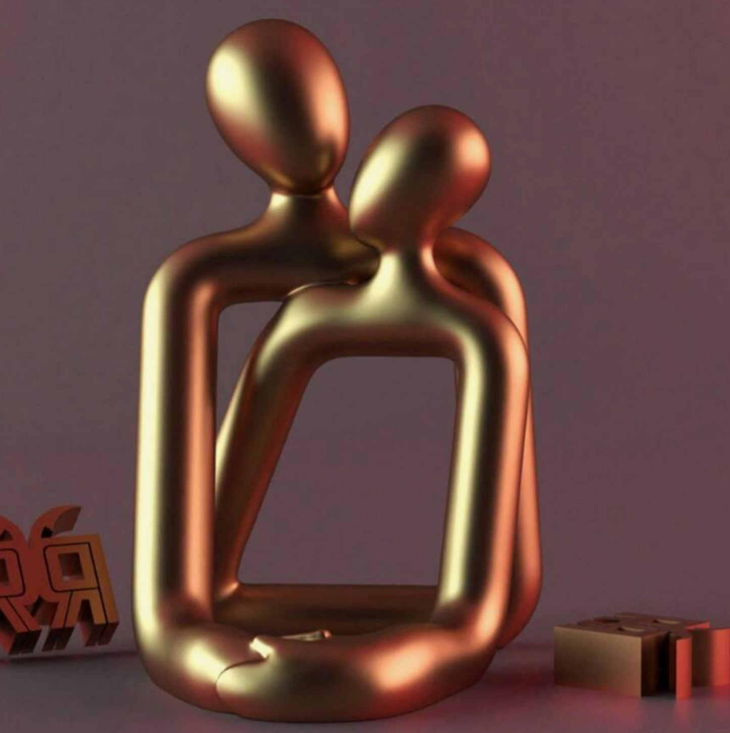 Romantic Couple Love Sculpture Holder