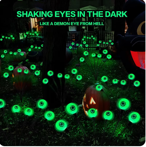 10pcs Glow in the Dark Fake Eyeballs for Kids, Bouncing Balls, Horror Scary Supplies, Halloween Gift, 32mm