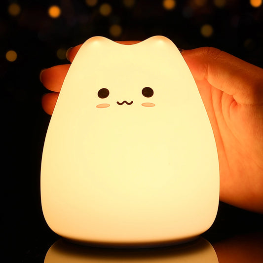 Cute Light Night Cat