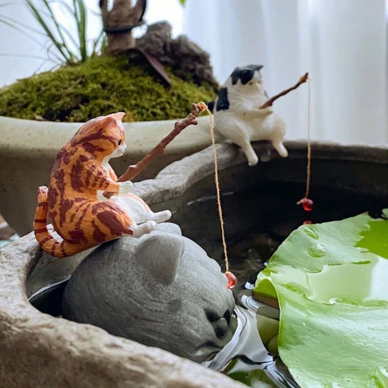 Cute fishing  Cat