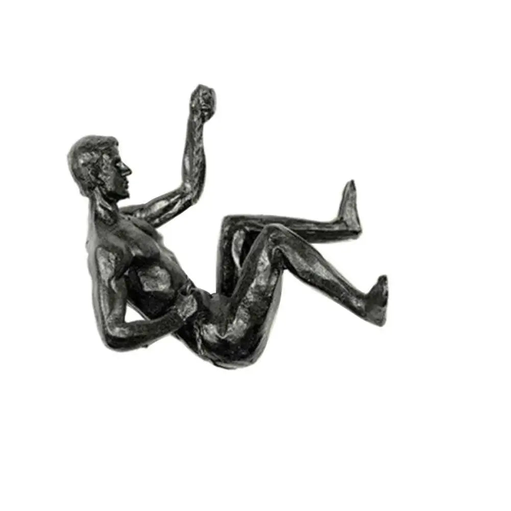 Sculpture Athlete Rock Climbing Man