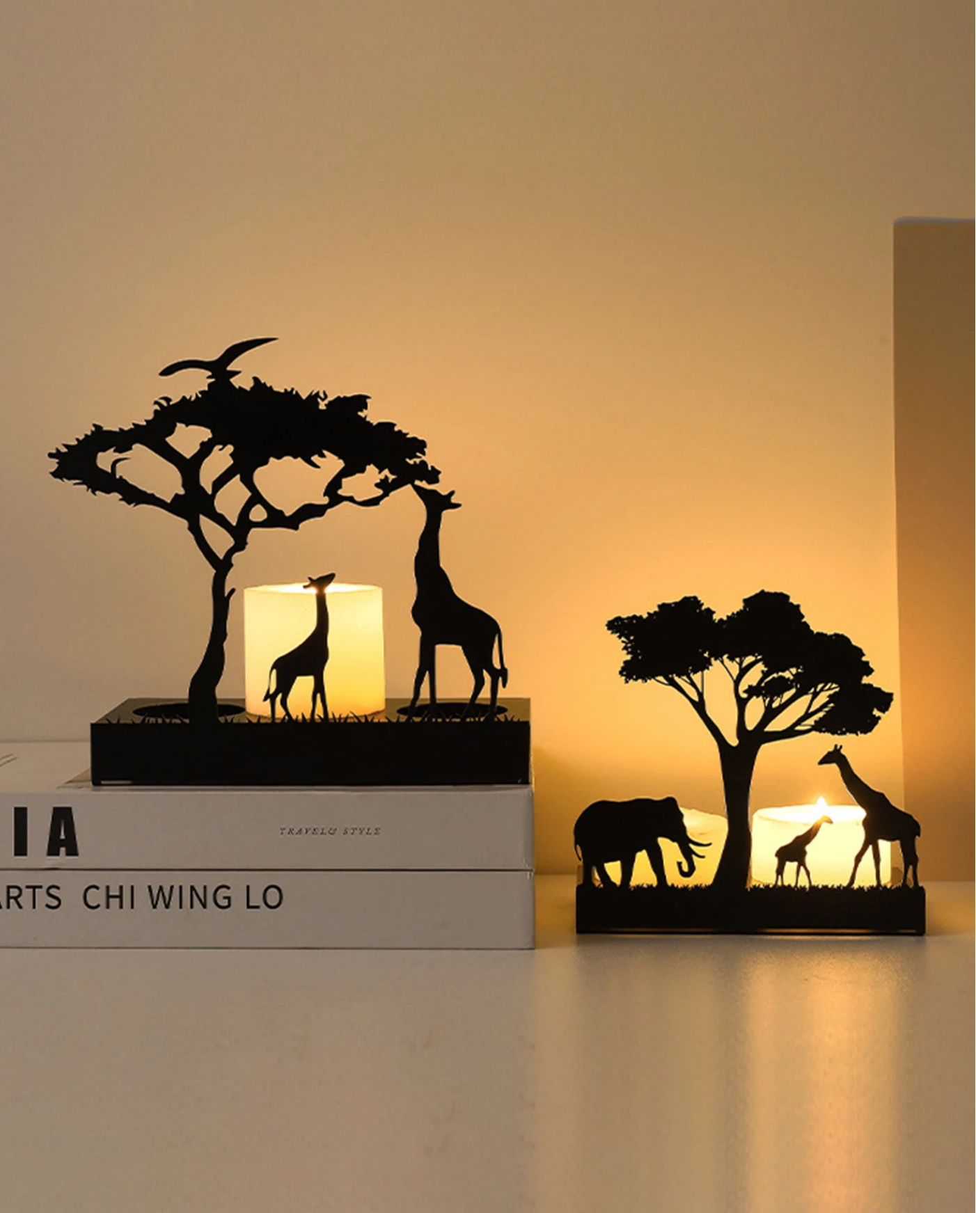 Creative Iron Candlestick for Restaurant Table Decoration Romantic Dinner