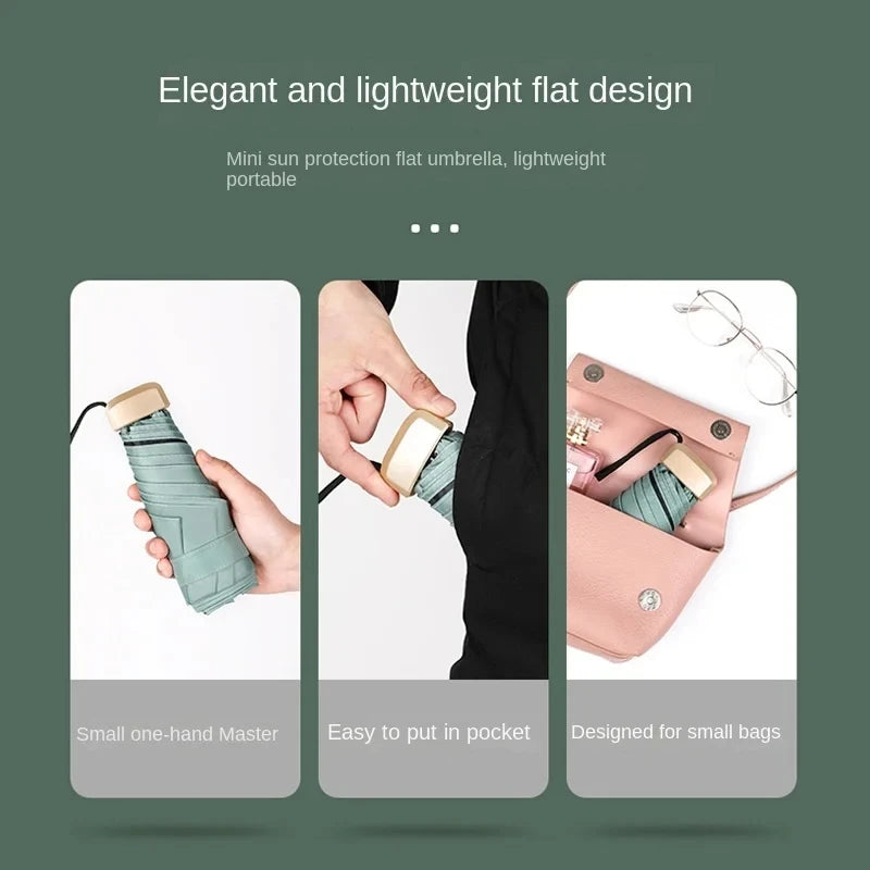 Innovative Pocket Sunny and Rainy Umbrella