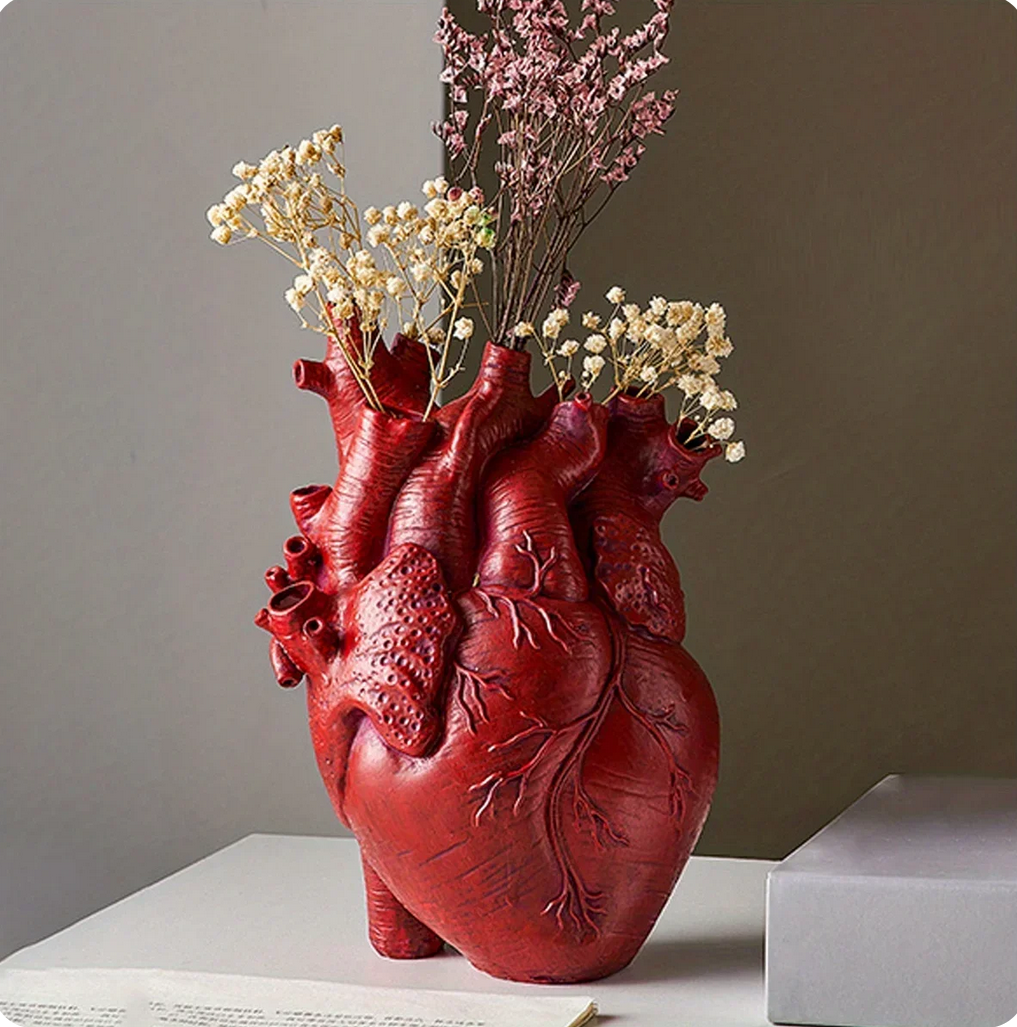Heart Vase Flower Connection