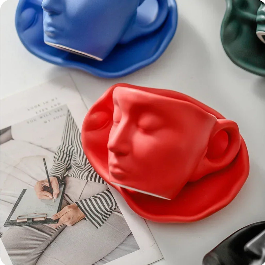 Double Face Cup tea coffee luxury  Discover Your Signature Mug !!