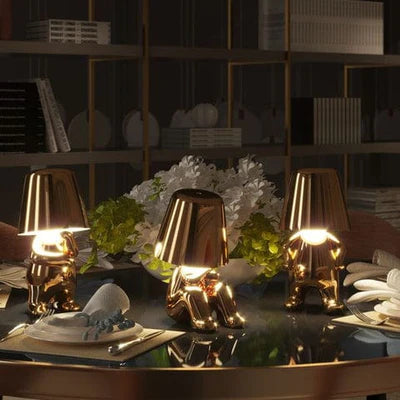 Lamps Gold Man Office  Creative Art