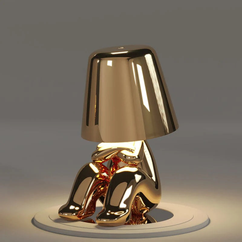 Lamps Gold Man Office  Creative Art