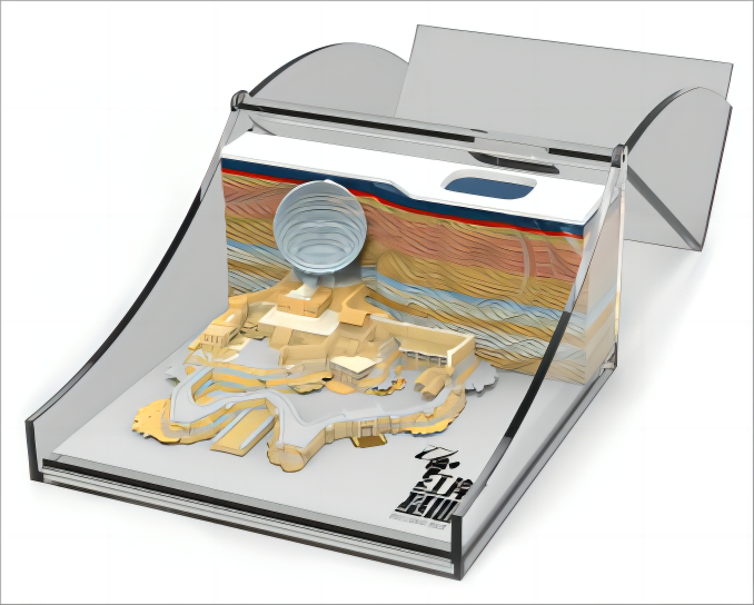 3D Memo Three Body  Red Coast Base