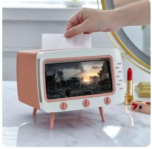 Tv Tissue Holder Phone stand for kdrama movie